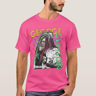 Womens George Clinton Funkadelic Comic Burst VNeck T Shirt