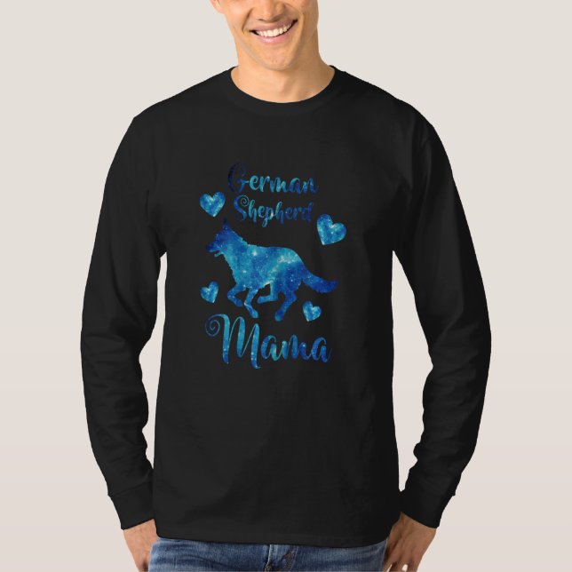 Womens German Shepherd Mama Shepherd Dog  Mother's T Shirt (Framsida)