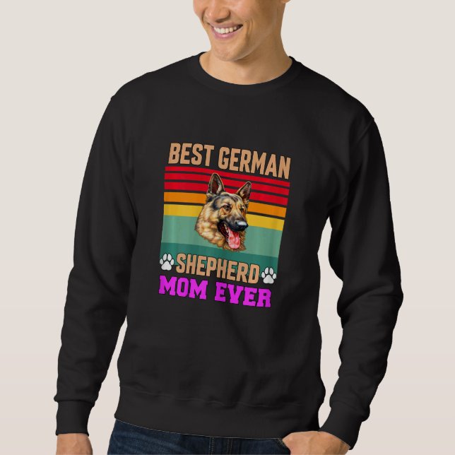 Womens German Shepherd Pet Owner   Best German She Lång Ärmad Tröja (Framsida)