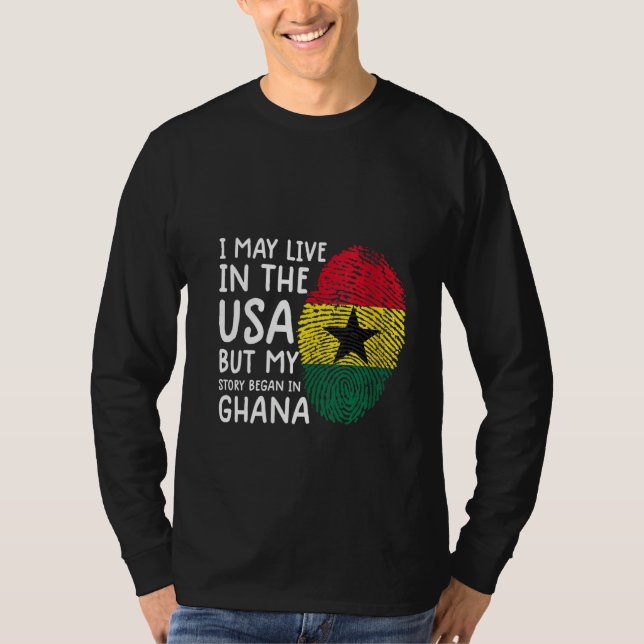 Womens Ghana Shirt Manar Ghana Flagga Shirt Women  T Shirt (Framsida)