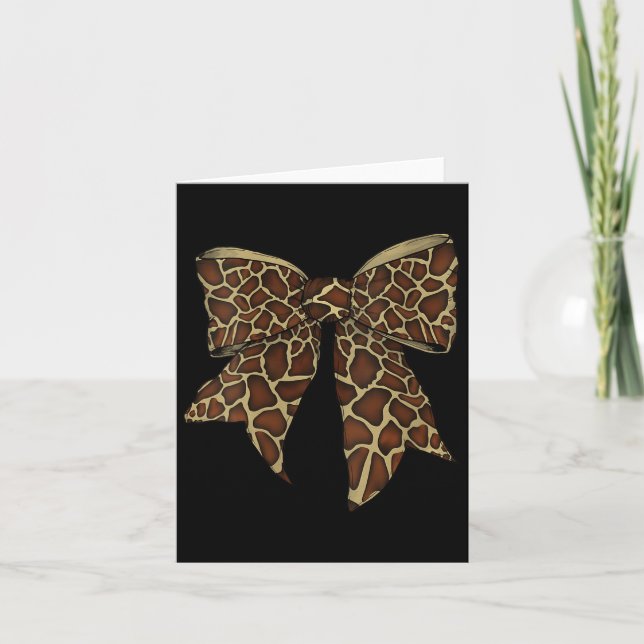 Womens Giraffe Animal Mönster Cute Halloween Costu Kort (Framsida)