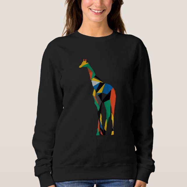 Womens Giraffe Graphic Cute Giraffe Cool Animal 5 T Shirt (Framsida)