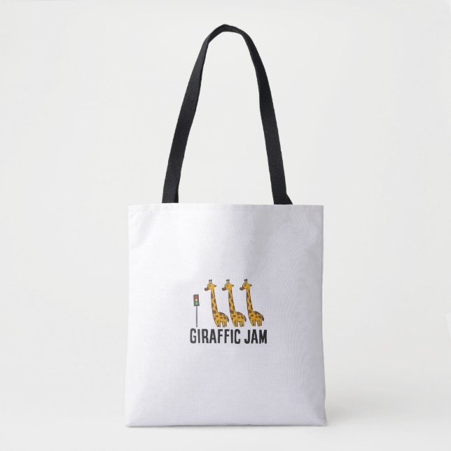 Womens Giraffic Sylt Funny Giraffe Giraffe Pun Cut Tygkasse (Framsida)