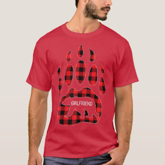 Womens Girlkompis Bear Red Play Buffalo Girlfrien T Shirt