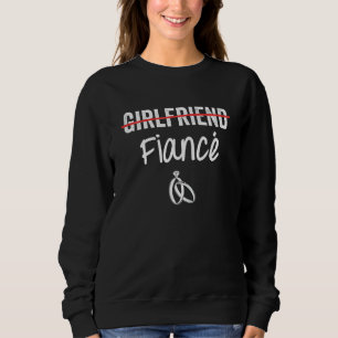 Womens Girlkompis Fiance Förlovning Engple T Shirt