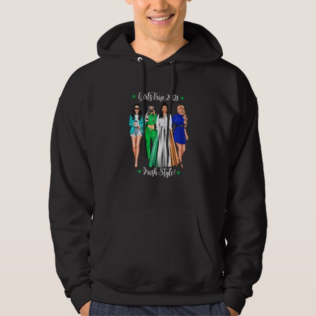 Womens Girls Resa Irish Vacation Woman Hen Do Holi Hoodie (Framsida)