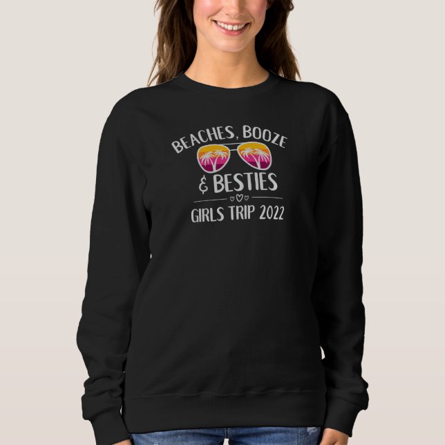 Womens Girls Trip Girls Weekend 2022 Friend Beache T Shirt (Framsida)