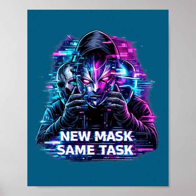 Women's Glitch Persona Affirmation _ New Mask Same Poster (Framsidan)