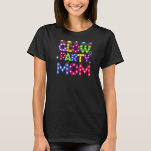 Womens Glow Party Mamma Birthday Ljus Party Mor T Shirt