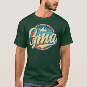 Womens Gma Retro Namn Funny Vintage Stil Grandmot T Shirt