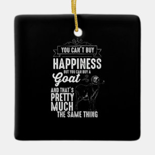 Womens Goat Älskare goat Gift Julgransprydnad Keramik