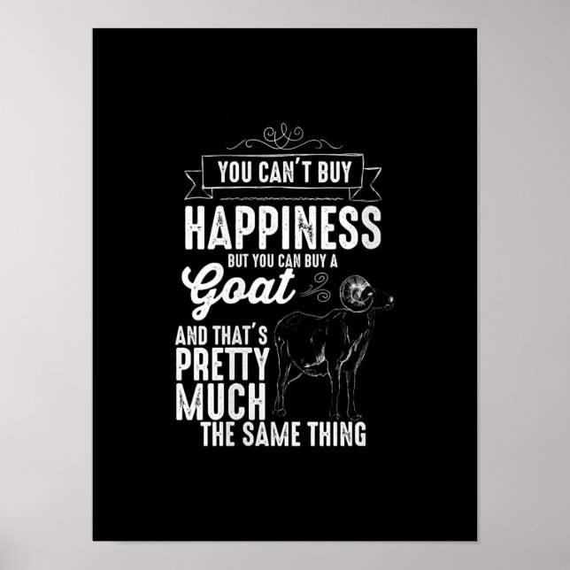 Womens Goat Älskare Goat Gift Poster (Framsidan)