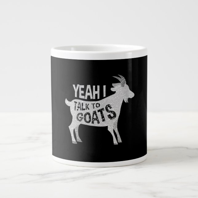 Womens Goat Älskare Goat Joke Gift Jumbo Mugg (Framsidan)