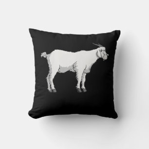 Womens Goat Wearing Medical Ansikte Mask Funny Goa Kudde
