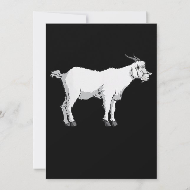 Womens Goat Wearing Medical Ansikte Mask Funny Goa Spara Datumet (Framsida)