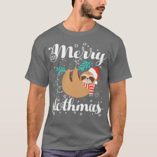 Womens God jul Slothmas Sloth Älskare T Shirt