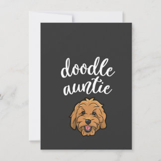 Womens Goldendoodle Aunt  Doodle Auntie Cute Dog Inbjudningar