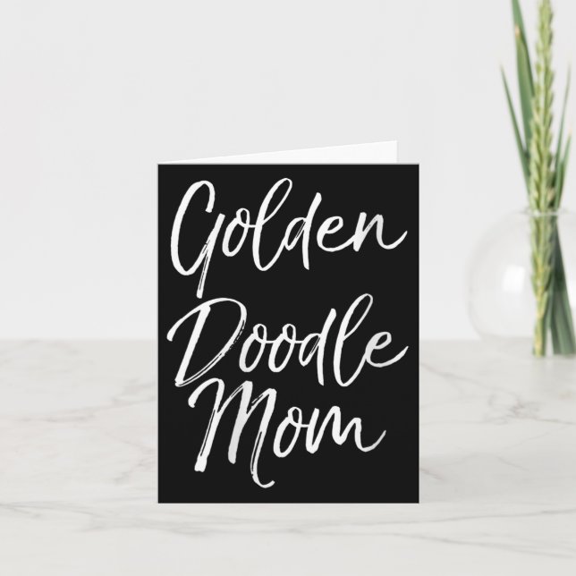 Womens Goldendoodle Odle Mother's Day Gift Cute Go Kort (Framsida)