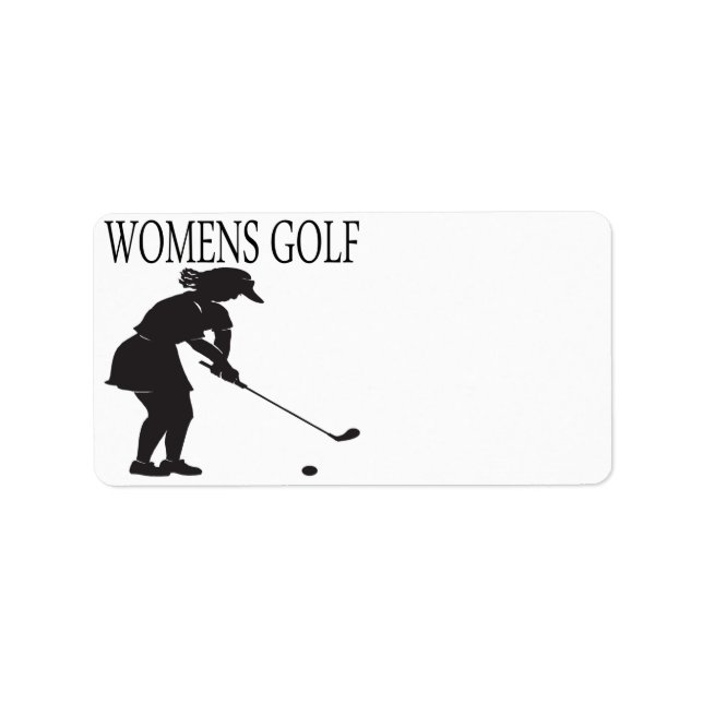 Womens Golf Adressetikett (Framsidan)