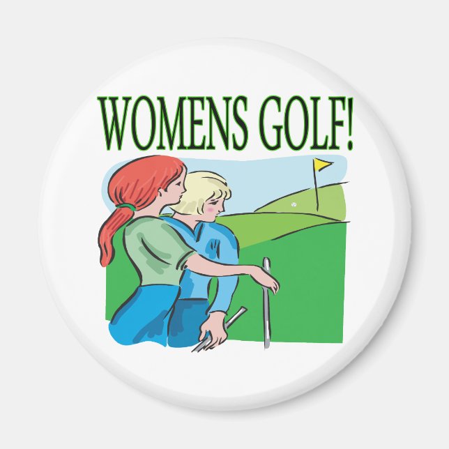 Womens Golf Magnet (Framsidan)