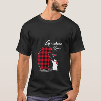 Womens Grandma Bear jul Mamma Gigi Pajama Re T Shirt