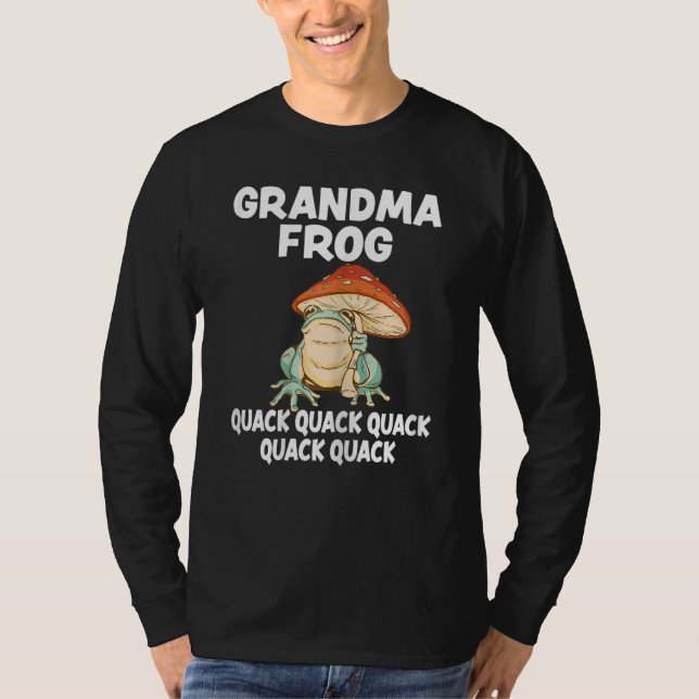 Womens Grandma Frog Animal Pun Love Amphibian Toad T Shirt (Framsida)