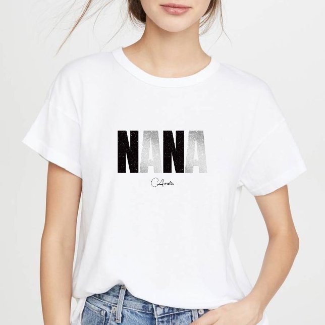 Women's Grandma Nana T-Shirts &Custom Name T-Shirt (Skapare uppladdad)