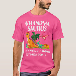 Womens Grandmasaurus Grandma Saurus Women Dinosaur T Shirt