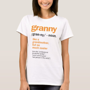Womens Granny Definition Grandma Gift T Shirt