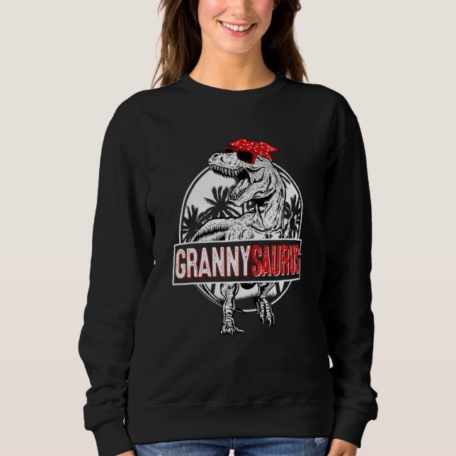 Womens Granny Saurus Dinosaur Grannysaurus Rex T Shirt (Framsida)