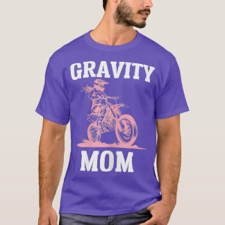 Womens Gravity Mamma Motocross Biker Tävla Racer T Shirt