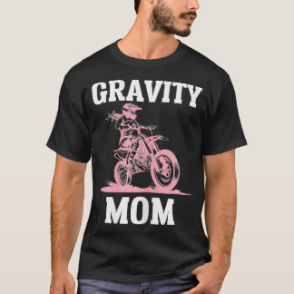 Womens Gravity Mamma Motocross Biker Tävla Racer T Shirt