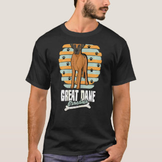 Womens Great dane Grandma Hund Hundar Whisperers T Shirt
