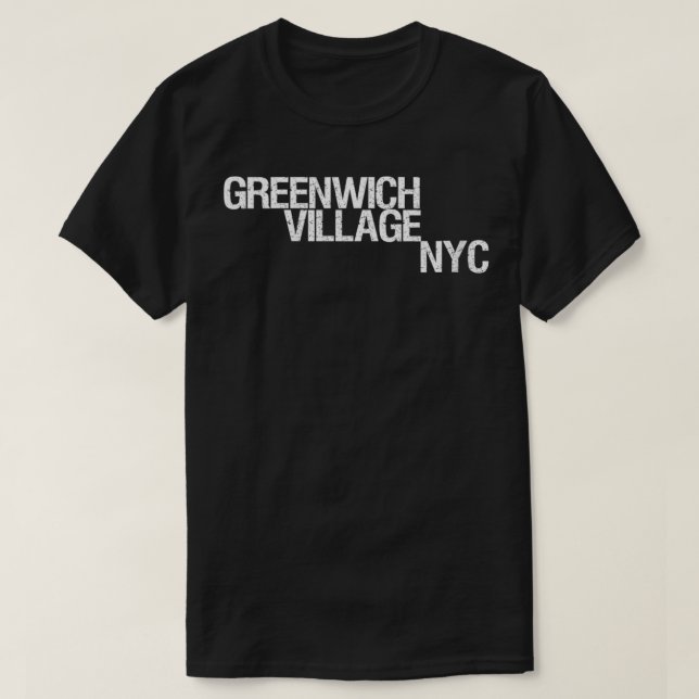 Womens Greenwich Village NYC , New York City Gear T Shirt (Design framsida)