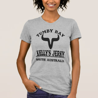 Womens Grey shirt, Kelly's Jerky Tumby Bay T Shirt