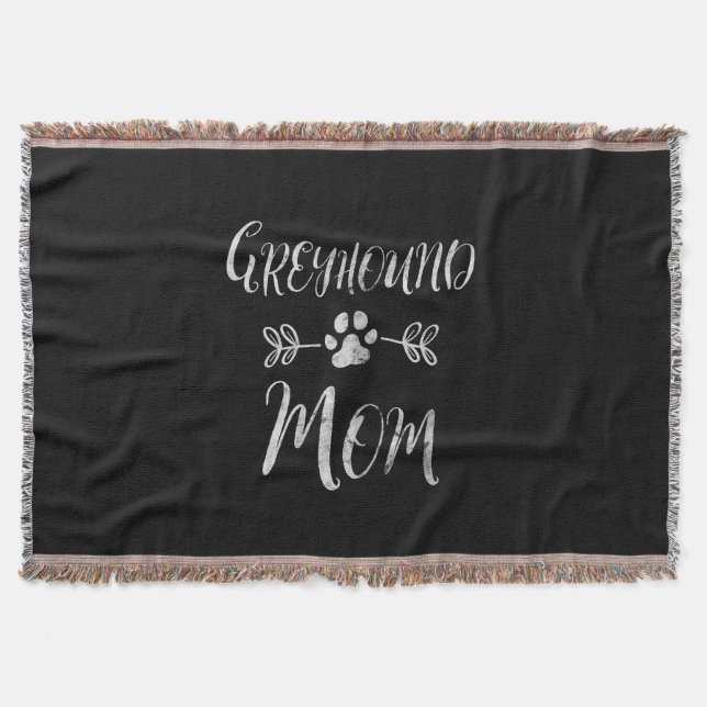 Womens Greyhound Mamma Shirt Italienska Greyhound  Filt (Framsidan)
