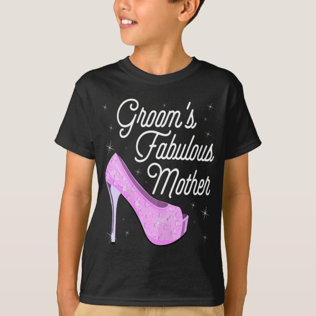 Womens Groom's Fabulous Mor - Cute Bröllop Marr T Shirt (Framsida)