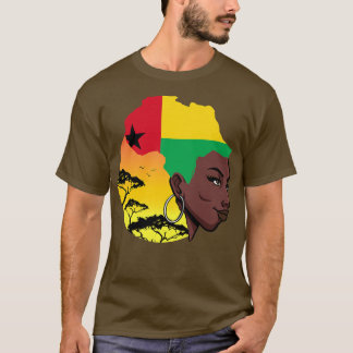 Womens Guinea-Bissauan Queen Black History Month F T Shirt