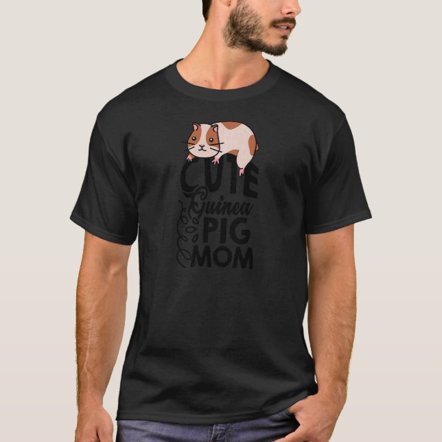 Womens Guinea Mamma Graphic Guinea Gris Owner Cav T Shirt (Framsida)