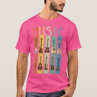 Womens Guitar Älskare Music Band Guitarist Electri T Shirt