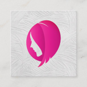 Womens Hair   Professionell Hairstylist Fyrkantigt Visitkort