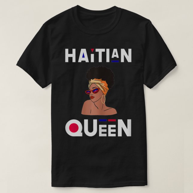 Womens Haitian Queen Haitian Flagga Black Pride Ha T Shirt (Design framsida)