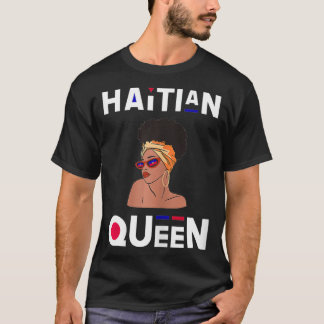 Womens Haitian Queen Haitian Flagga Black Pride Ha T Shirt