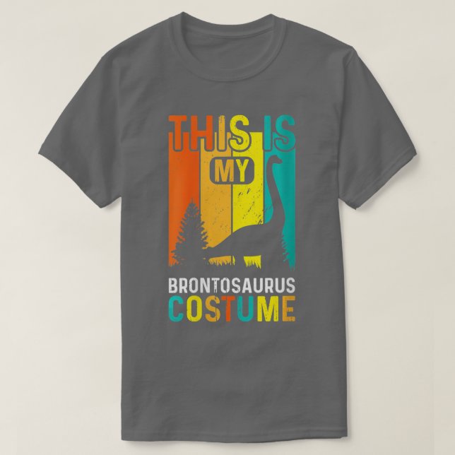 Womens Halloween Tee Brontosaurus Costume Hallowee (Design framsida)