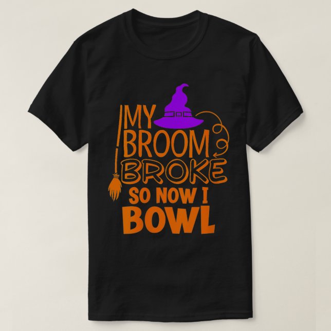 Womens Halloween Ten Pin Bowling Strejka Funny Wit T Shirt (Design framsida)