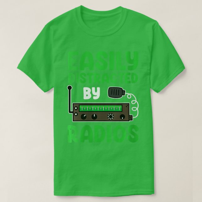 Womens Ham Radio Operator Amateur Radio Morse CB H T Shirt (Design framsida)