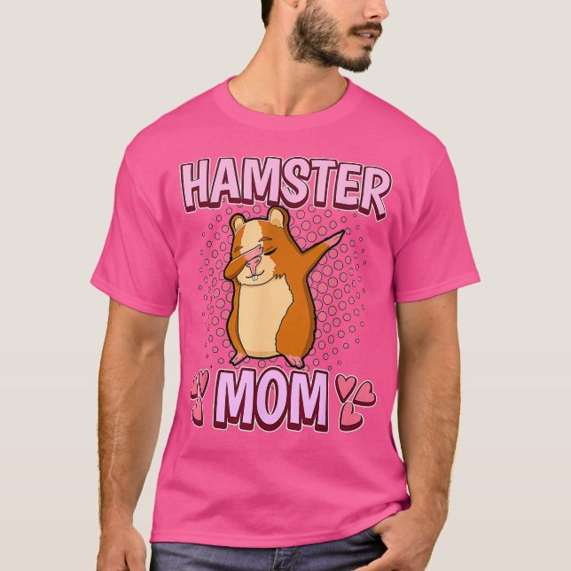 Womens Hamster Mamma Mamma Mors dag Hamster T Shirt (Framsida)