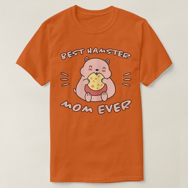 Womens Hamster säger "Best Hamster Mamma Biscuits  T Shirt (Design framsida)