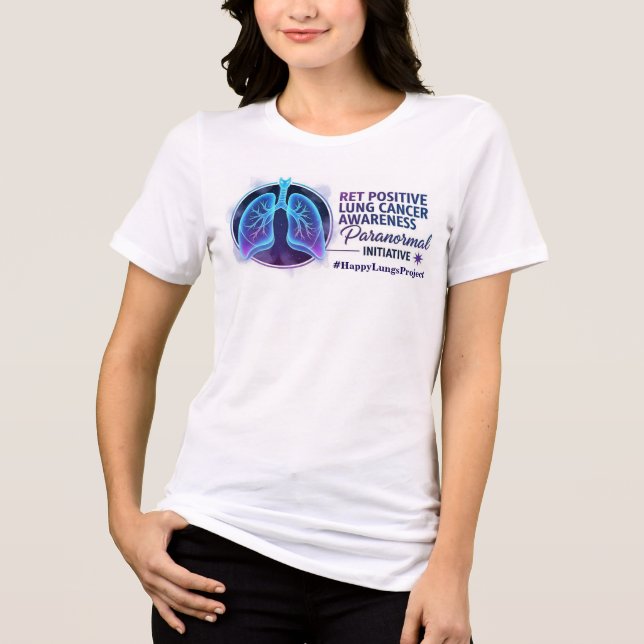 Women's Happy Lungs Project Fundraiser Shirt v3 T Shirt (Framsida)