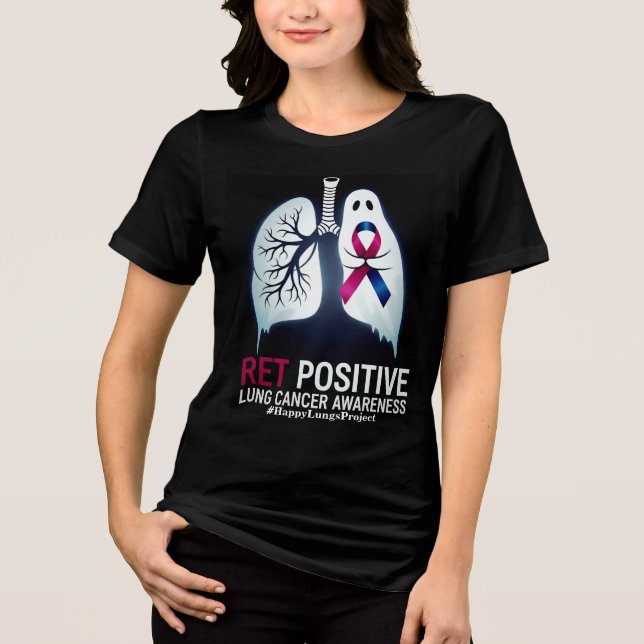 Women's Happy Lungs Project Fundraiser Shirt v4 T (Framsida)